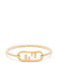 FENDI signature FF polished bracelet - Gold