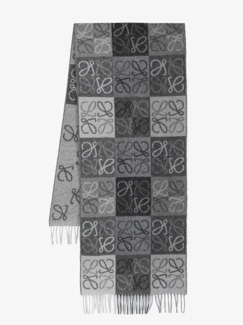 LOEWE Anagram fringed scarf