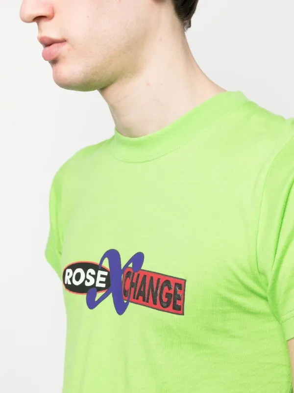 Martine Rose Striped logo-print T-shirt - Farfetch