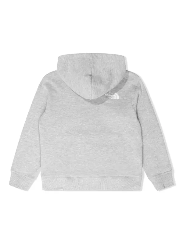 The North Face Kids logo-embroidered long-sleeve Hoodie - Farfetch