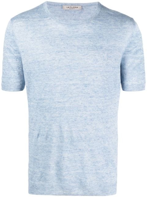 Fileria fine-knit linen T-shirt