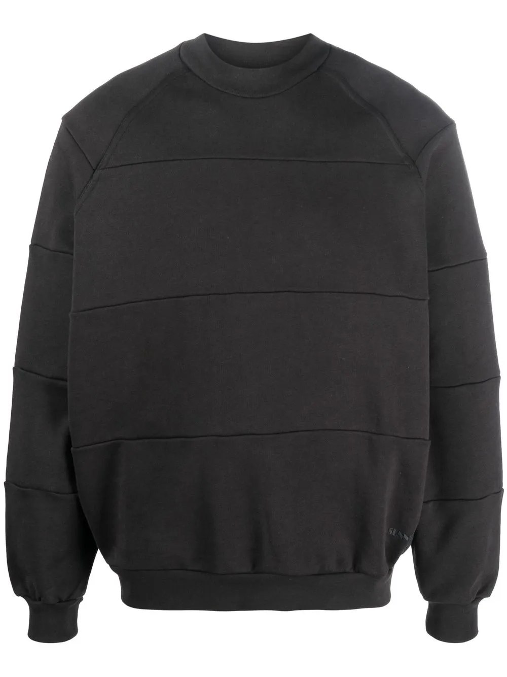 

Sunnei panelled crew-neck sweatshirt - Black