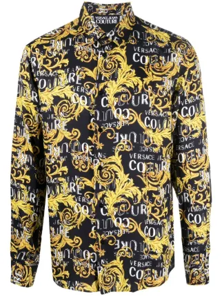 VERSACE ミックスプリント　シャツ　長袖 VERSACE ミックスプリントシャツ長袖