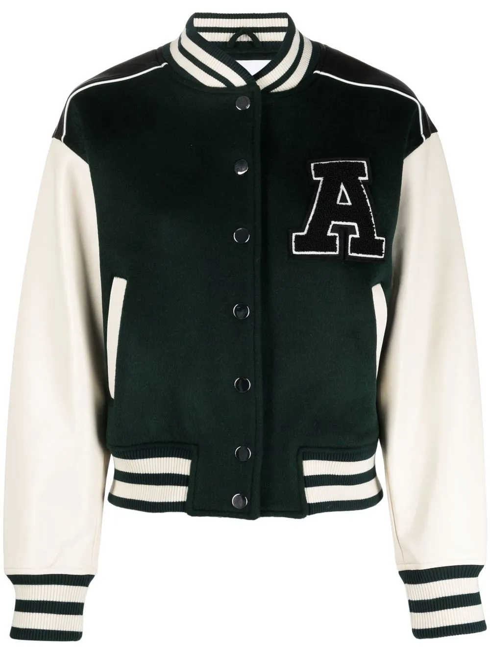 

Axel Arigato logo-patch bomber jacket - Green