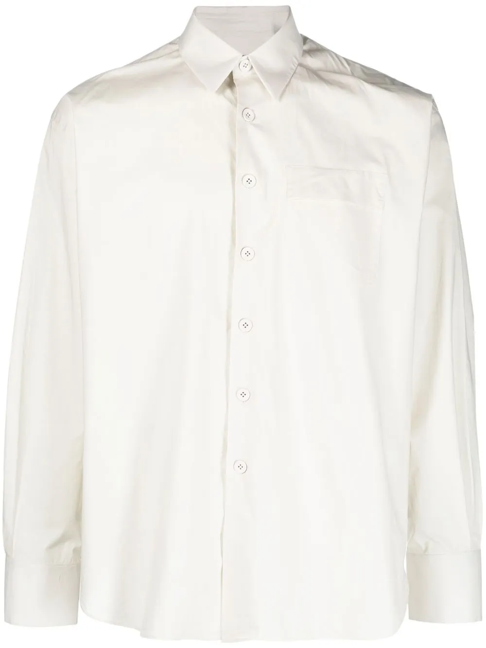 

Lardini long-sleeve cotton shirt - Neutrals