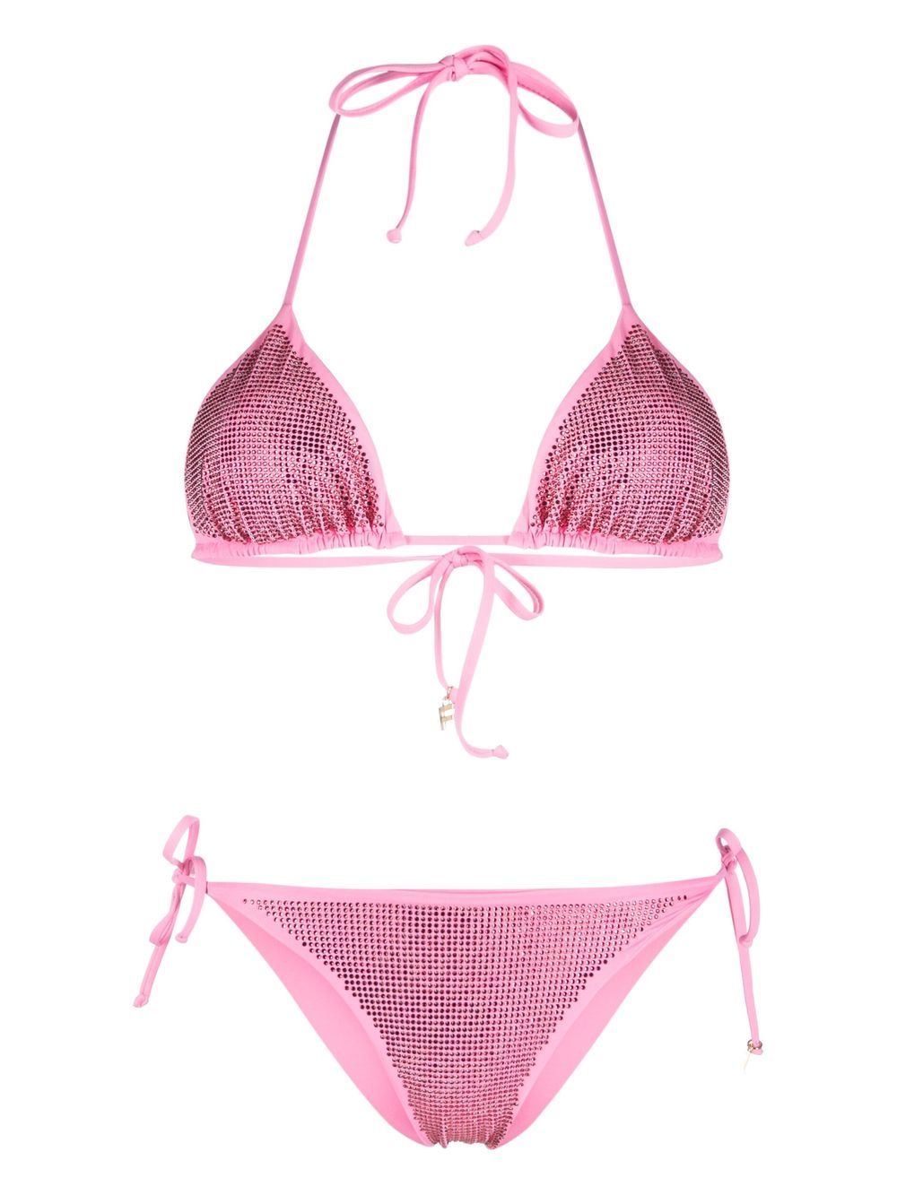 

Fisico crystal-embellished bikini set - Pink