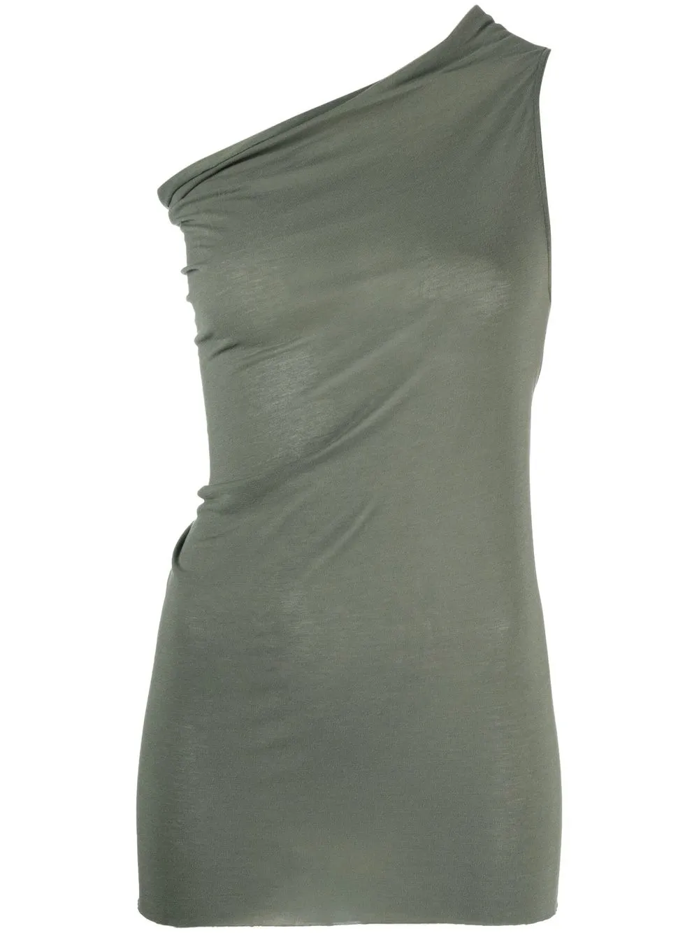 

Rick Owens one-shoulder top - Green