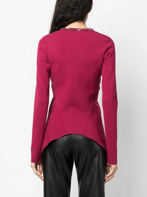 Rick Owens handkerchief-hem zip-up Jacket Pink FARFETCH VN