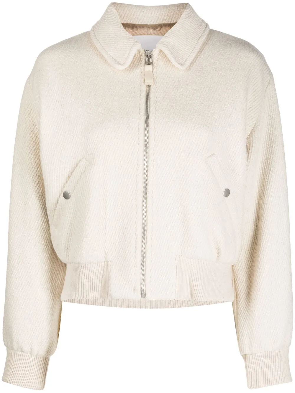 

Ba&Sh Verlaine twill bomber jacket - Neutrals