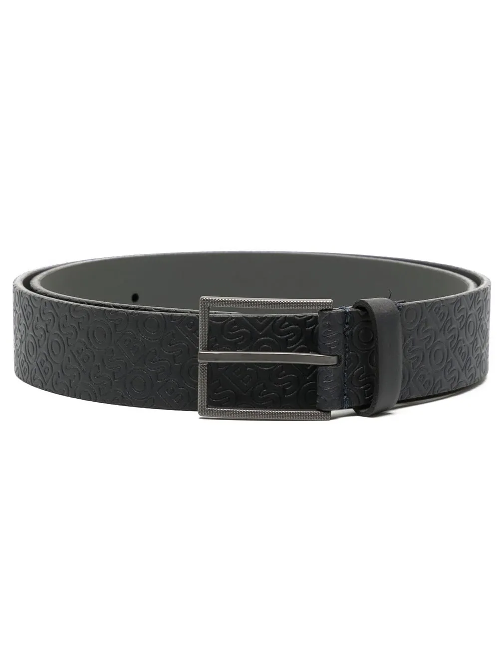 

BOSS leather buckle-fastening belt - Black