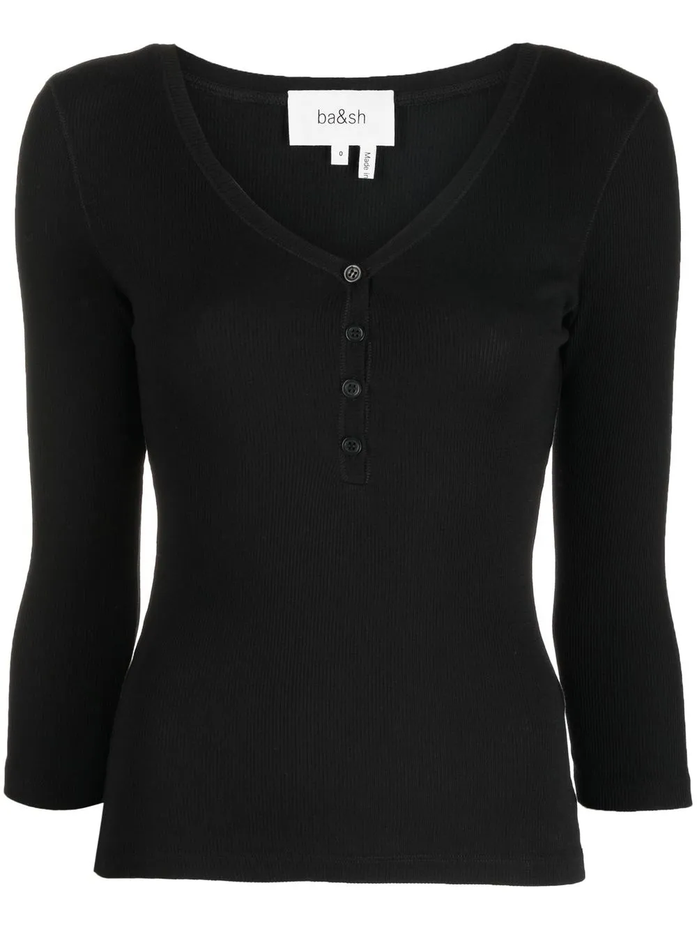 

Ba&Sh Orso buttoned V-neck top - Black