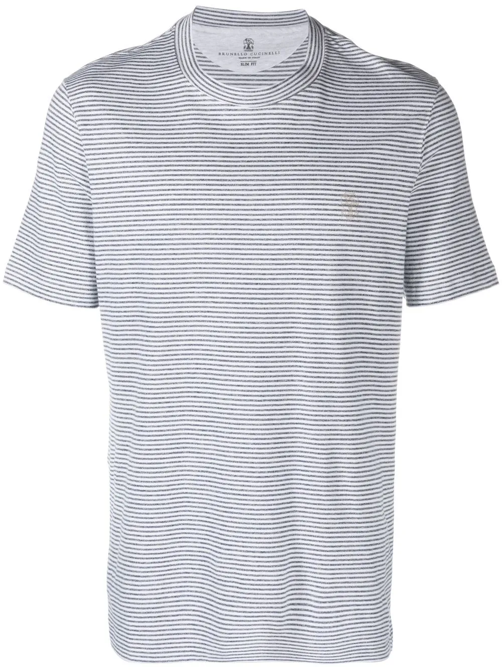 

Brunello Cucinelli playera con motivo de rayas - Azul