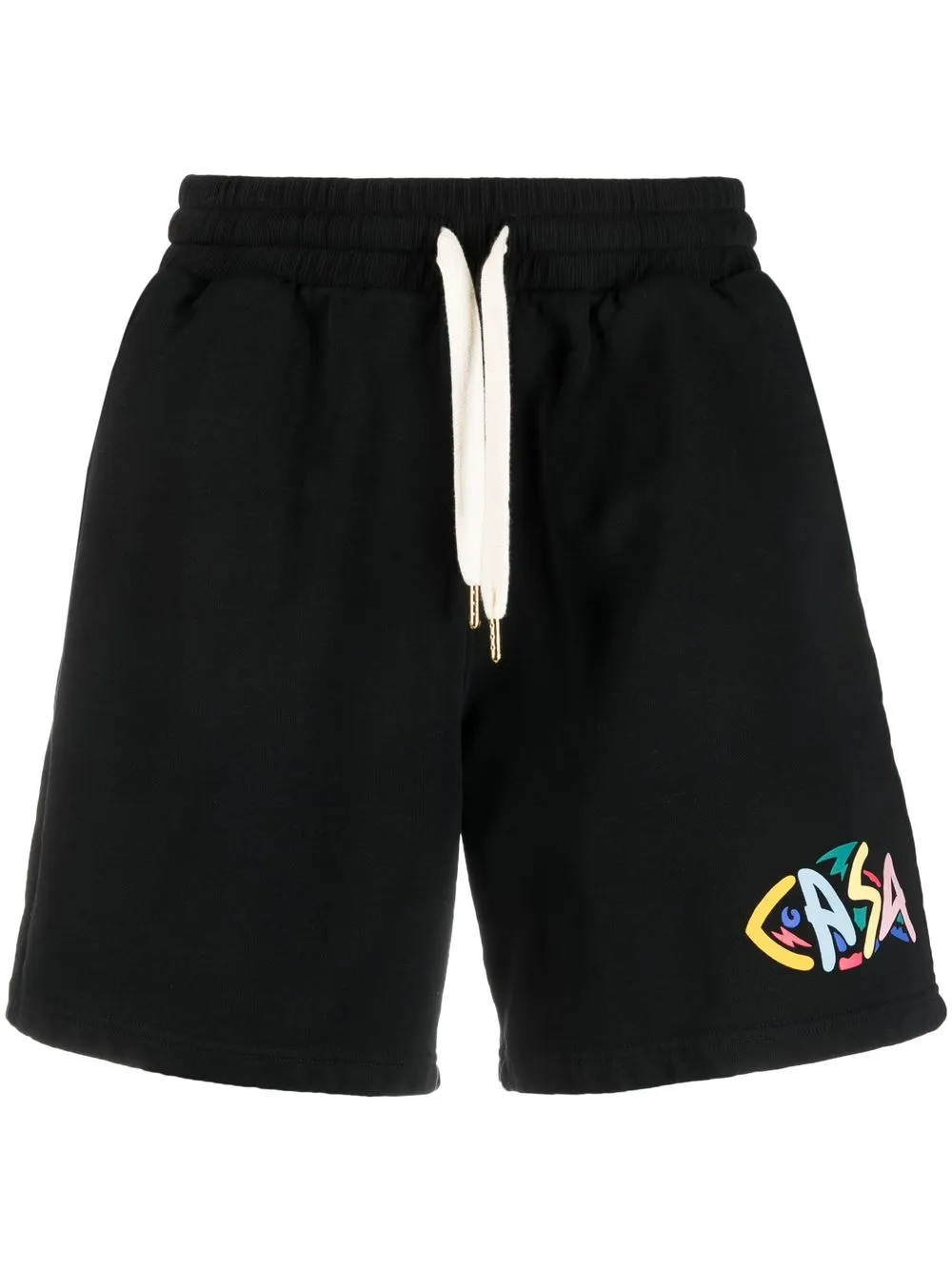 

Casablanca shorts deportivos con logo estampado - Negro