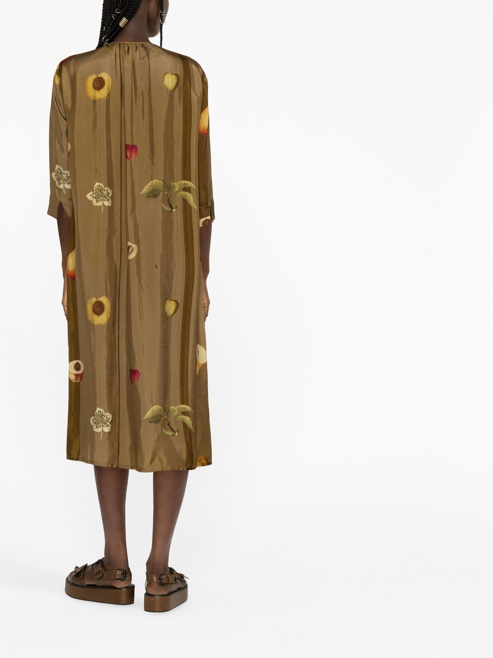 Uma Wang fruit-print Midi Dress - Farfetch