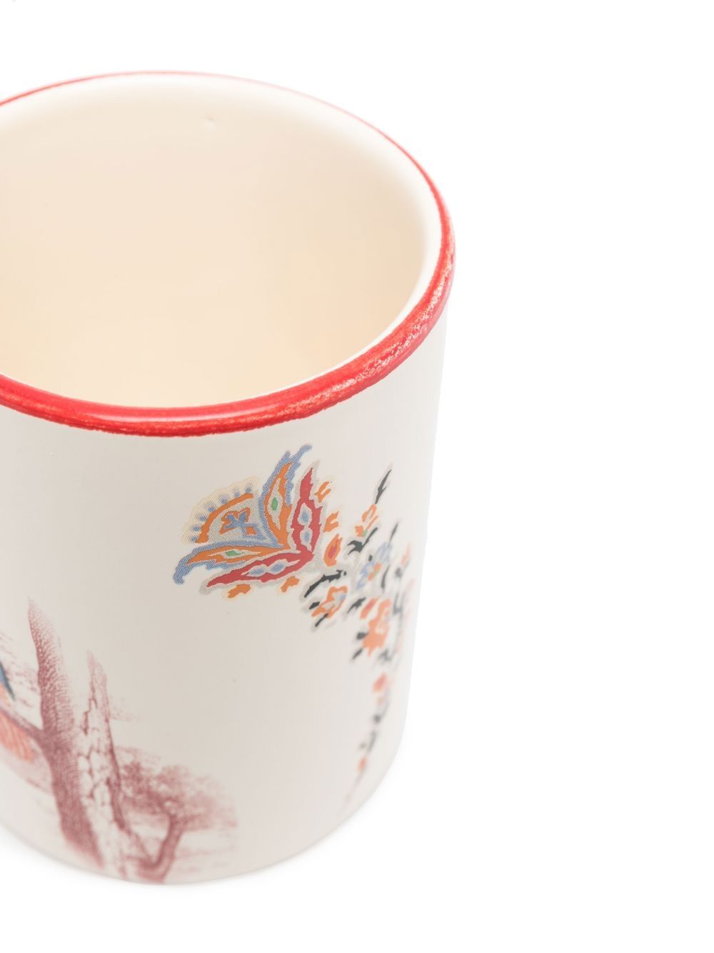 Shop Etro Home Illustration-print Ceramic Cup In Neutrals