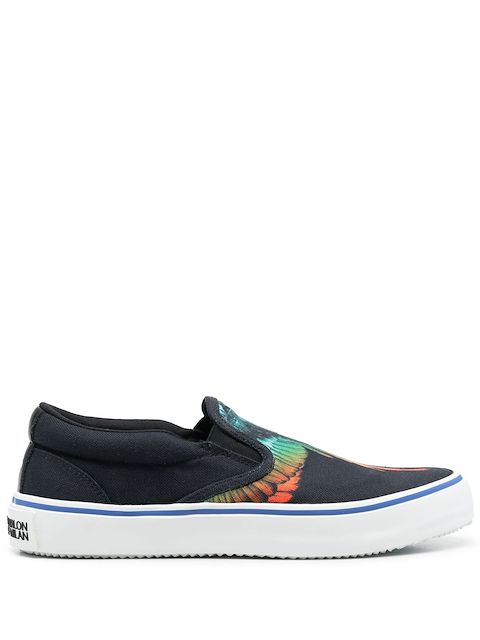 Marcelo Burlon County of Milan Wings-print slip-on sneakers