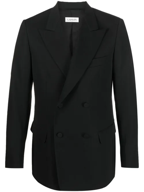 Blazer croisé à revers pointus - Lanvin - Modalova