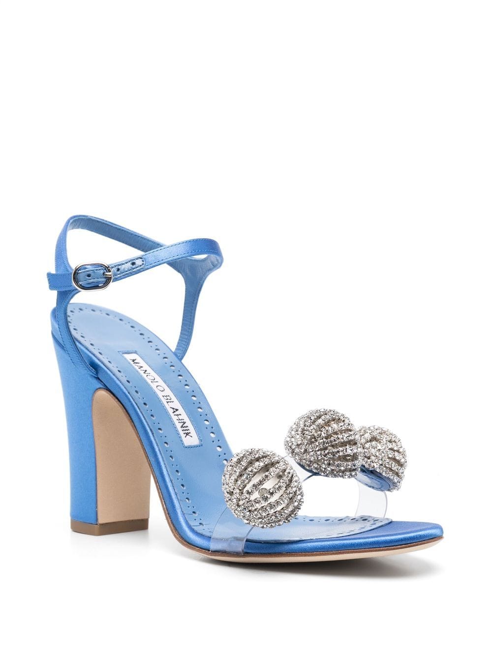 Manolo Blahnik Ostria sandalen verfraaid met ster - Blauw