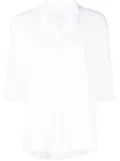 Majestic Filatures half-length linen shirt - White