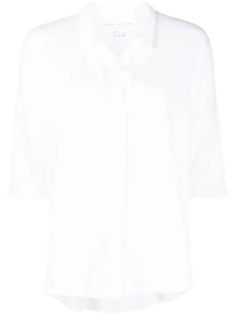 Majestic Filatures half-length linen shirt