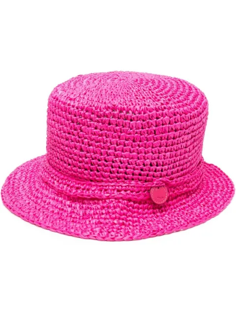 catarzi interwoven narrow-brim hat
