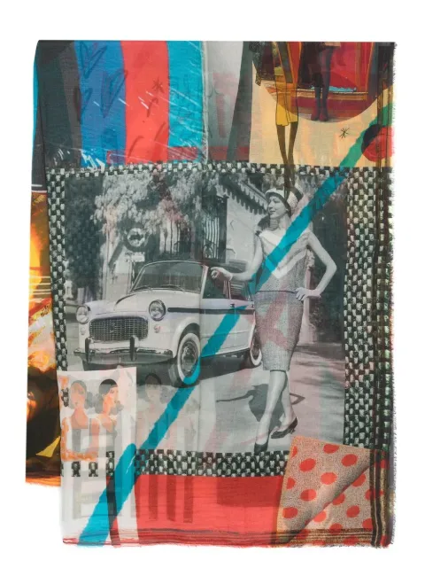 Faliero Sarti graphic-print cotton scarf