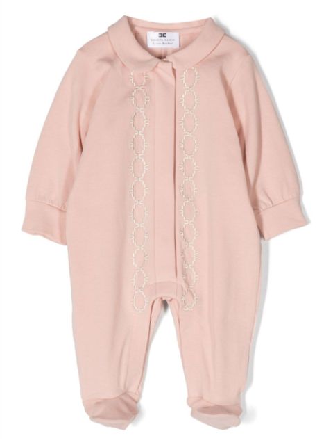 Elisabetta Franchi La Mia Bambina - embroidered-detail trim babygrow