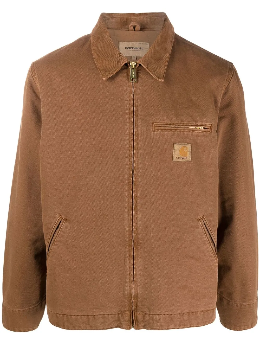 

Carhartt WIP logo-patch shirt jacket - Brown