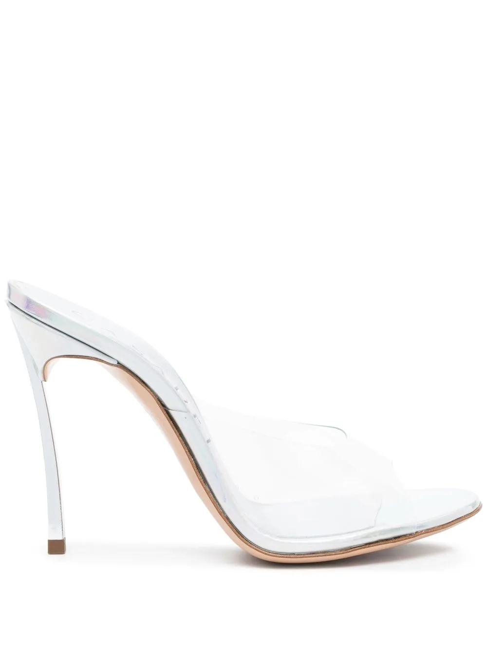 

Casadei transparent 105mm heeled mules - Neutrals