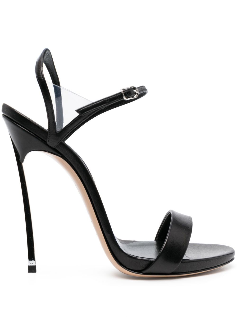 

Casadei 130mm leather sandals - Black