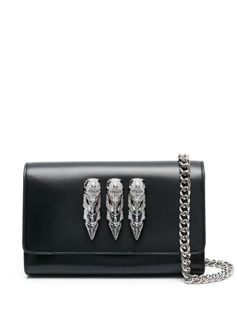 

Philipp Plein skull-appliqué cross body bag - Black