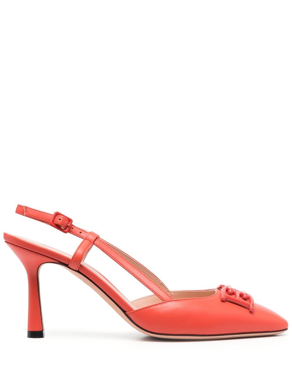 

Bally logo-plaque slingback pumps - Orange