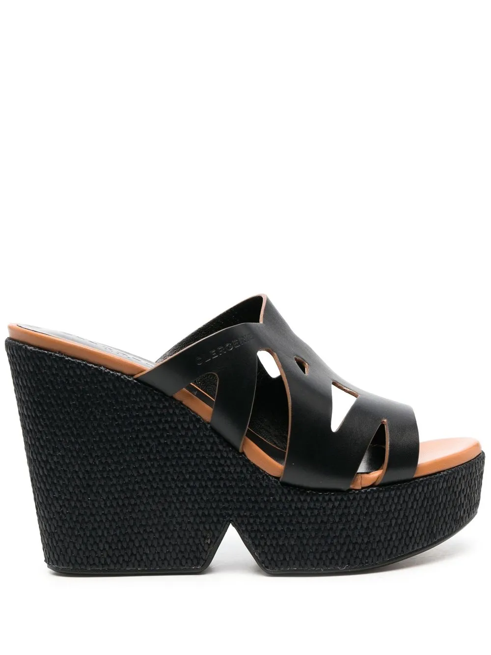 

Clergerie leather wedges mules - Black