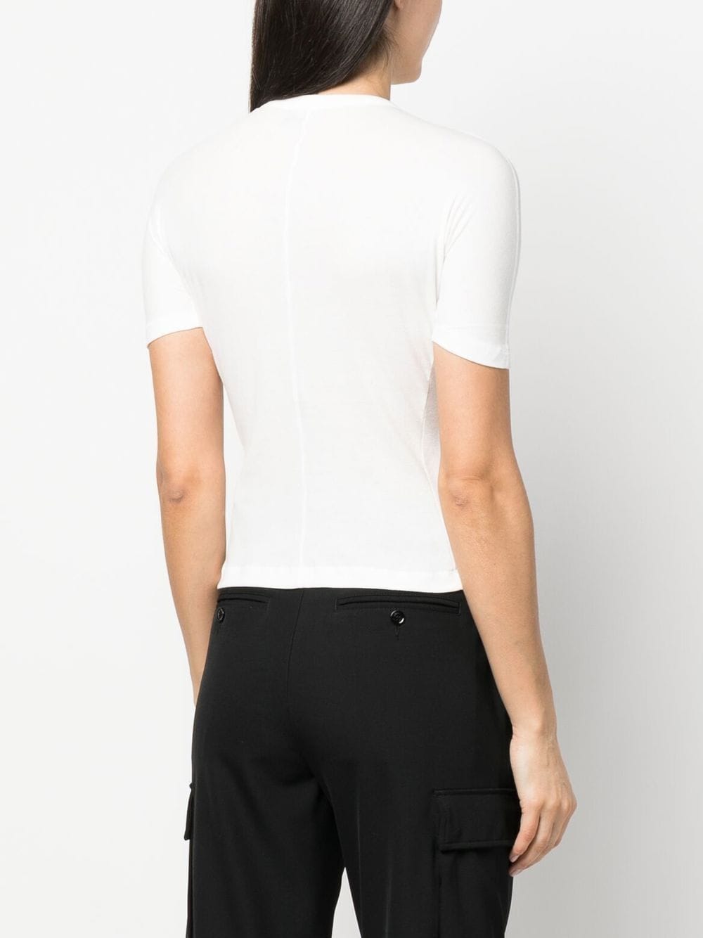 Shop Y-3 Short-sleeve Organic-cotton Top In White