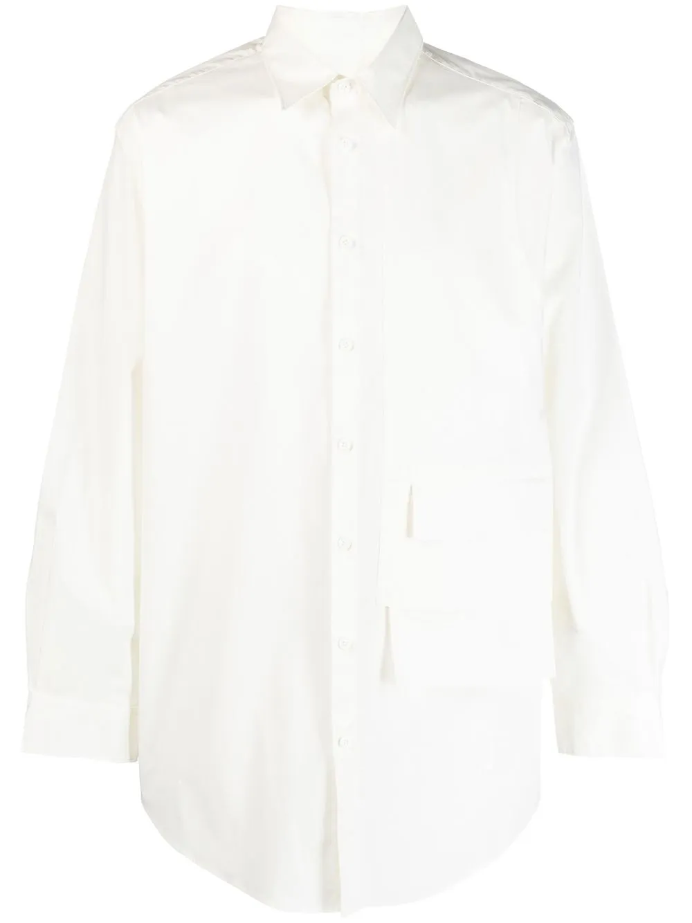 

Y-3 flap-pocket detail shirt - White
