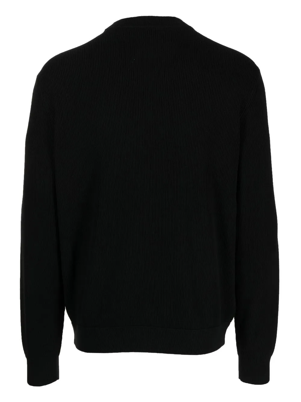 HUGO Trui met logopatch - Zwart