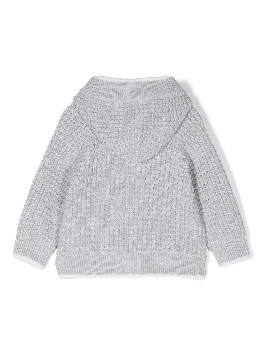 Moschino Kids Kabelgebreid vest - Grijs