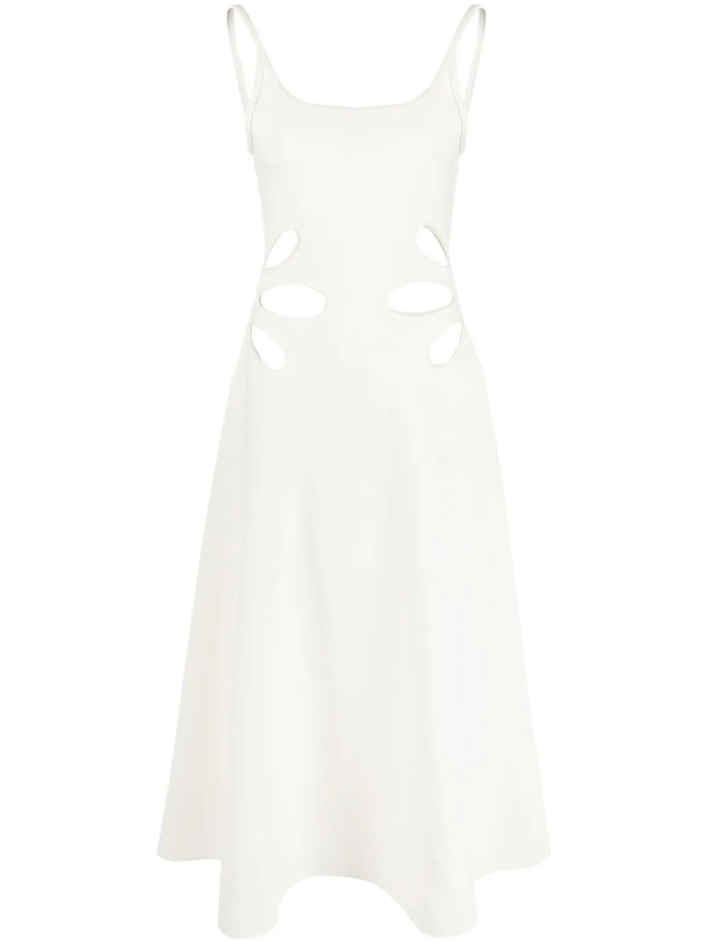 

Christopher Kane cut out-detail sleeveless midi dress - White