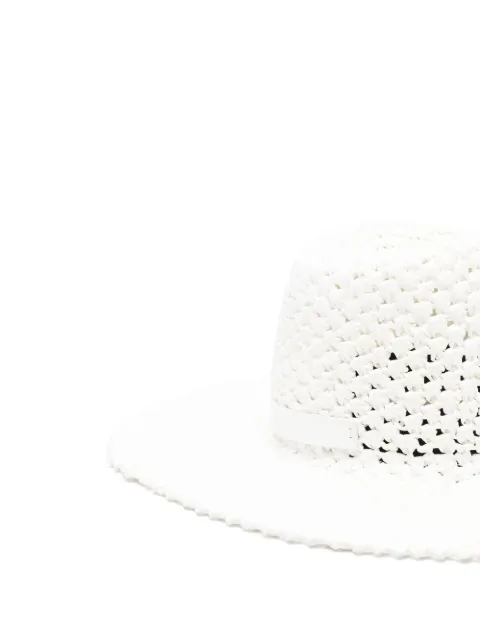 catarzi wide-brim woven-raffia hat
