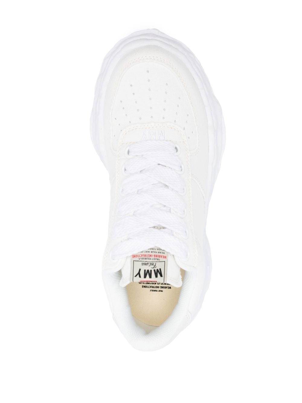 Shop Miharayasuhiro Wayne Low-top Sneakers In White