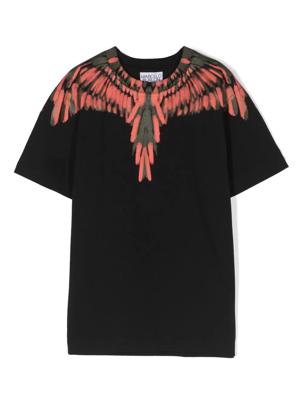 Marcelo Burlon County Of Milan Kids' Wings-print T-shirt In Black