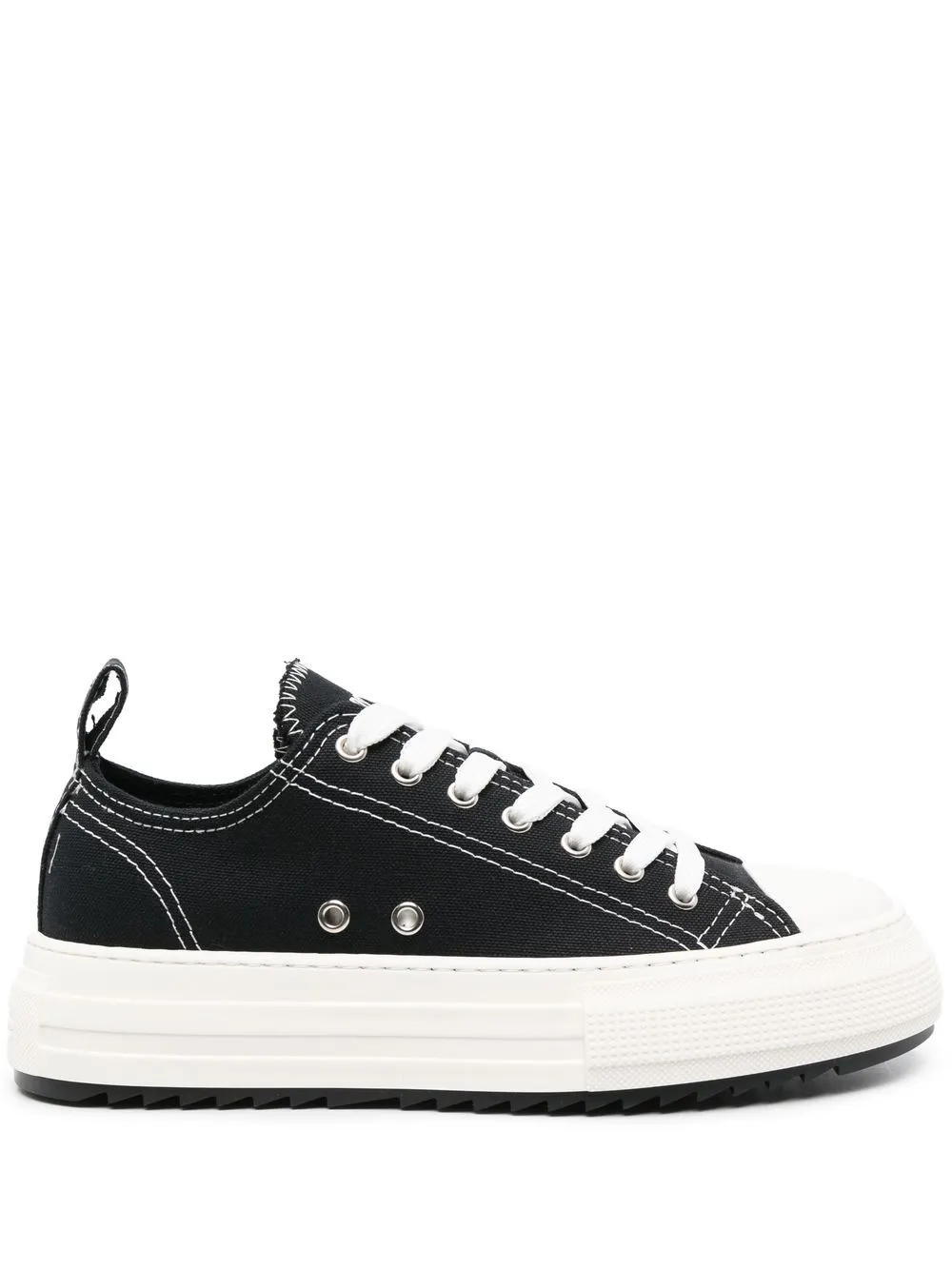 

Dsquared2 contrasting-stitch detail low-top sneakers - Black