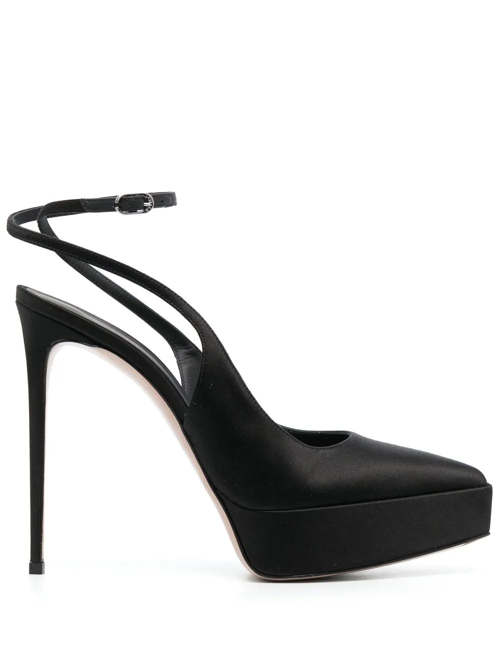 

Le Silla Uma 140mm satin pumps - Black