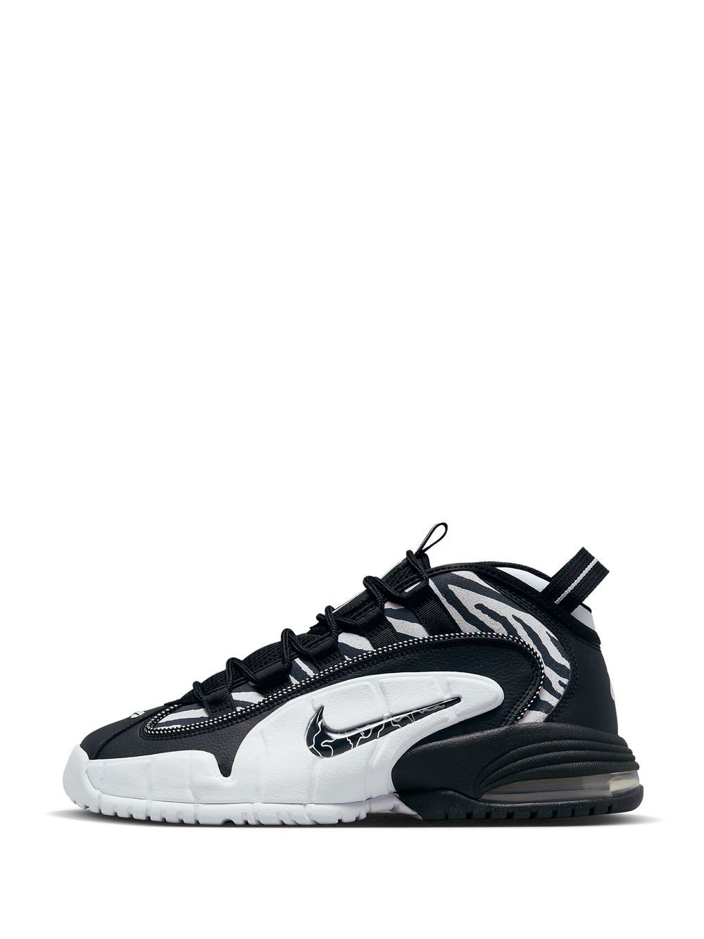 Shop Nike Air Max Penny "tiger Stripes" Sneakers In Schwarz