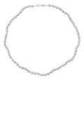 DOWER AND HALL oval pearl necklace - Purple