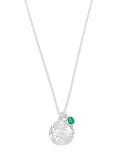 DOWER AND HALL green garnet pendant necklace