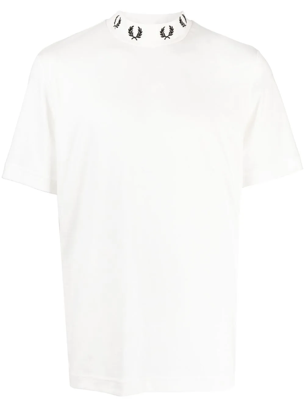 

Fred Perry embroidered-collar T-shirt - White