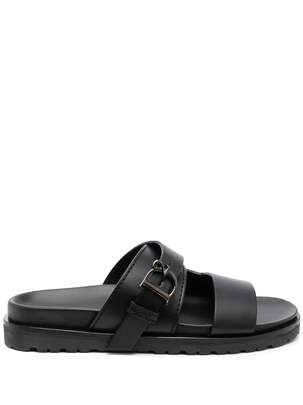 

Dsquared2 double-strap flat sandals - Black
