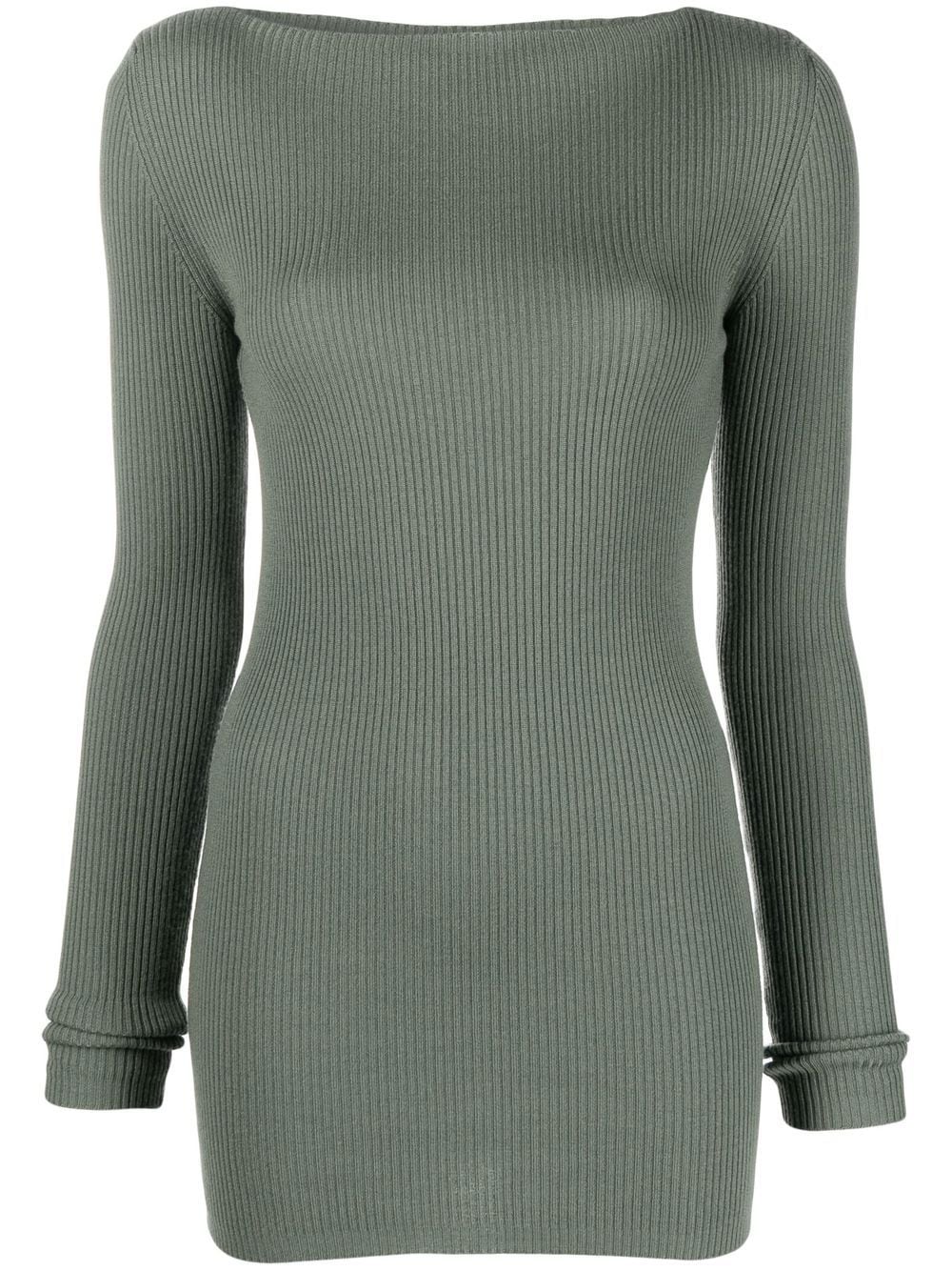 Rick Owens Cut-out-back Sweatshirt In Grey