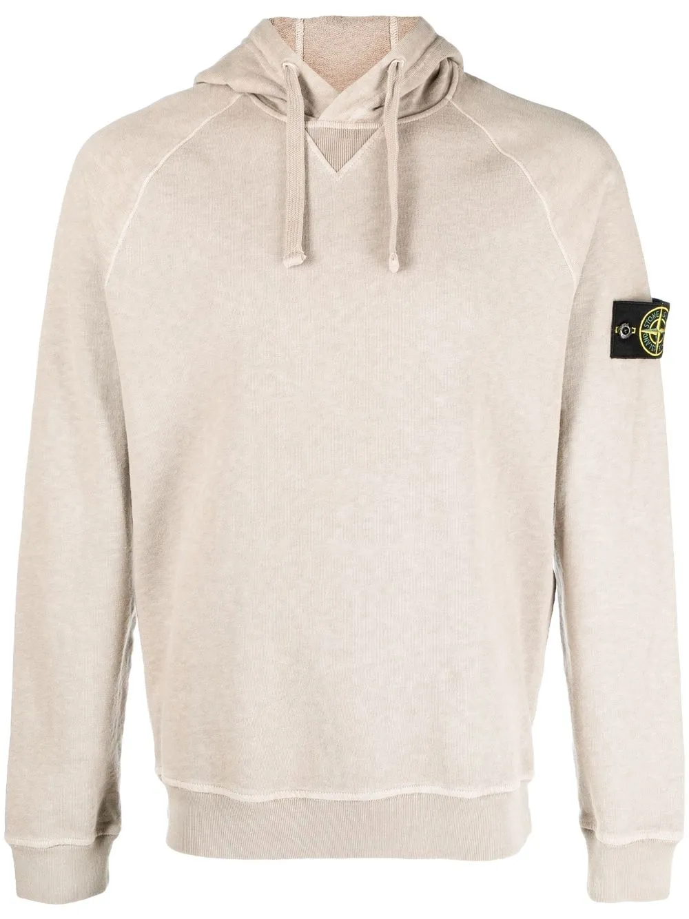 

Stone Island logo-patch drawstring pullover hoodie - Neutrals